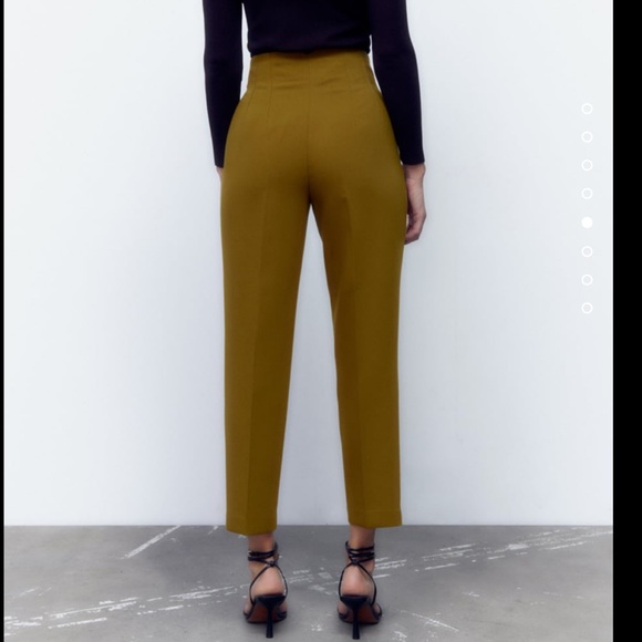 NWT Zara High Waisted Pants - Oil - Picture 2 of 8